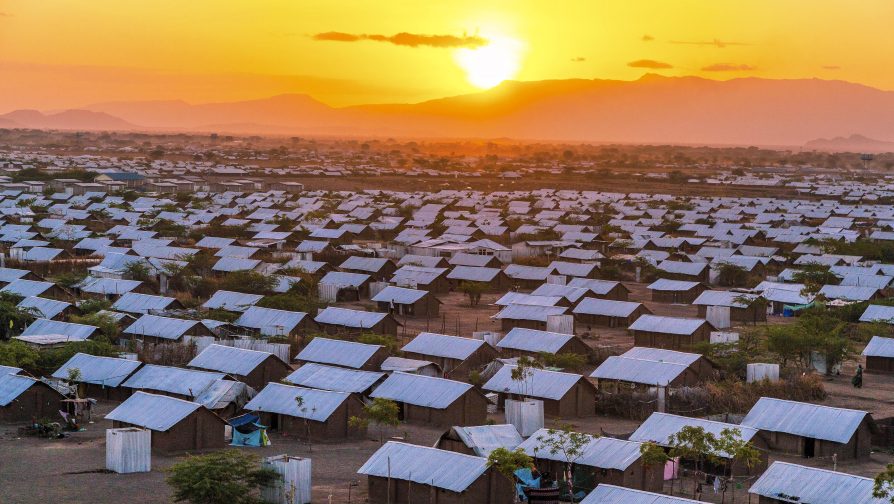 Kakuma camp at sunset